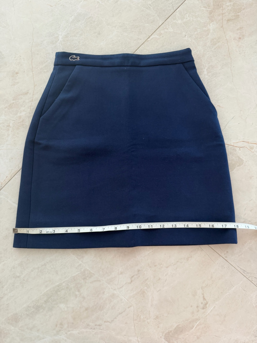 Lacoste Navy Blue Straight Mini Skirt XS - Picture 6 of 8
